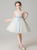 Robes cortège enfant cousu en dentelles Arcs sans manches Enfants Robes de soirée