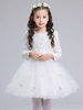 Robes cortège enfant cousu en dentelles manches longues Fleurs Formelle Enfants Pageant Robes