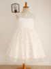 Robes cortège enfant Dresses cousu en dentelles manches Kids Party Robes
