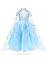 Robes cortège enfant encolure carrée sans manches en dentelle thé longueur Princesse Silhouette Boutons Kids Party Robes