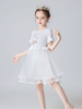 Robes cortège enfant manches courtes col bijou