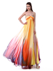 Robes de bal longues 2021 robe de bal imprimé africain sans dos décolleté floral imprimé haut en mousseline de soie robe de soirée Milanoo