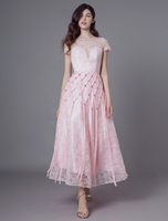 Robes de cocktail robe de bal à manches courtes en dentelle vintage arcs robe occasion occasionnelle
