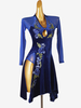 Robes De Danse Latine Bleu Royal Femmes Costume De Danse Pour Danseuse Latine