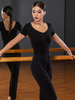 Robes de danse latine noir femmes volants dos nu élégant haut en polyester vêtements de danse