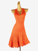 Robes De Danse Latine Orange Femmes Robe Frange Danseuse Latine Costume De Danse