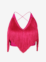 Robes de danse latine robe blanche pour femmes Sexy haut en Polyester jupe vêtements de danse