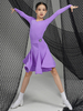 Robes de danse latine robe en Polyester fille verte Costume de danse de danseuse latine Sexy