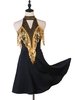 Robes de danse latine Strass Sequin Backless Blond Women Latin Dancer Dancing Wear Déguisements Halloween