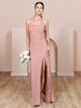 Robes de demoiselle dhonneur Tulle Gaine Longueur Sol Robes Formelles