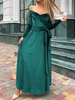 Robes de demoiselle dhonneur vert foncé Une ligne de robes de soirée en polyester sans manches à la cheville