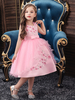 Robes de fille de fleur col rond sans manches robe de soirée pour fille