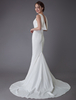 Robes De Mariage 2022 Ivoire Gaine Simple Robe De Mariée Capot Arrière Plage Robes De Mariées Avec Traîne