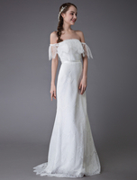 Robes De Mariée 2021 En Dentelle Boho Épaule Robe De Mariée Robes De Mariée 2021 Plage D
