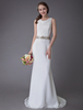 Robes De Mariée 2021 Ivoire Gaine Sash Mousseline De Soie Robes De Mariée 2021 Avec Train