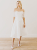 Robes de mariée courtes bustier boutonné sur dos robe de mariage civil
