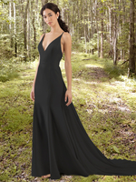 Robes de mariée gothiques sirène sans manches en mousseline de soie avec robe de mariée train