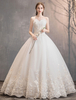 Robes de mariée princesse Tulle bretelles décolleté en coeur étage longueur robe de mariée robe de bal