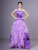 Robes de quinceanera lilas une épaule organza robe de bal femmes robe de reconstitution historique