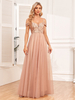 Robes de soirée élégantes Robe longue semi-formelle trapèze dos nu