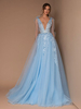 Robes de Soirée Longues en Mousselines Femmes Cousu en Paillettes Florals avec Bretelles à Lacets avec Noeud à Col Décolleté en V Coupe Cintrée Bas Evasée à Traîne Unicolore Robe de Soirée Princesse