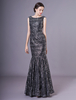 Robes de soirée noires paillettes paillettes sirène robe de bal robes maxi