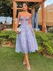 Robes De Soirée Sans Bretelles En Dentelle Robe Semi-Formelle À Épaule Ouverte