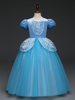 Robes Fille De Fleur À Manches Courtes Robes De Cendrillon Pour Enfants Costume De Disney Déguisements Halloween