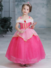 Robes fille de fleur conçu décolleté organza manches longueur cheville princesse silhouette appliques enfants robes de soirée sociales Déguisements Noël