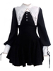Robes Gothique Lolita Croix Noir