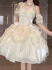 Robes Gothiques Lolita À Volants Nœuds Noirs Robe De Princesse Lolita JSK