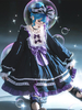 Robes gothiques Lolita avec nœuds et volants Noir Vert