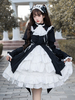 Robes Gothiques Lolita Volants Costume de Bonne Manches Longues Gothique