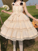 Robes Gothiques Lolita Volants Dentelle Rose Clair Vert