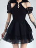 Robes Gothiques Lolita Volants Noir
