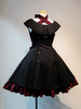 Robes Gothiques Lolita Volants Noir Style Militaire