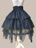 Robes Lolita Gothiques À Lacets Noir Noir