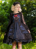Robes Lolita Gothiques Dentelle Noir Noir