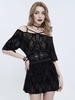Robes Lolita Gothiques Imprimé Floral Noir Steam Punk