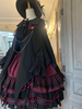 Robes Lolita Gothiques Rose Volants Noir Noir