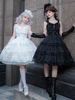 Robes Lolita Gothiques Volants Chaînes Blanc