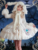 Robes Sweet Lolita à volants Noir Écru Blanc Robes gothiques Lolita dhiver