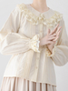 ROCOCO Style Blouses Lolita Haut Lolita Violet Manches Longues Dentelle Volants Chemise Lolita