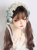 ROCOCO Style Lolita Accessoires Vert Volants Dentelle Couvre-chef Polyester Divers