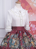 ROCOCO Style Lolita Blouses Volants Dentelle Lolita Top Demi Manches Blouse Blanc Lolita Chemise