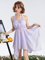 ROCOCO Style Lolita tenues écru fleurs blanches haut sans manches pantalon habillé