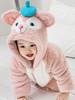 Rose Chats Kigurumi Carnaval Pajamas Onesie Bébés 2021 Flannel Combinaison d
