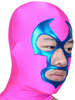 Rose et bleu Hood Open Eye Spandex Déguisements Halloween