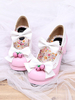 Rose Lolita Shoes fraise Bow Synthétique chaussures pour femmes Déguisements Halloween