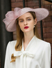 Rose Retro Hat Femmes Déguisements Halloween Vintage Headpieces Linen Bows Accessoires de cheveux Royal